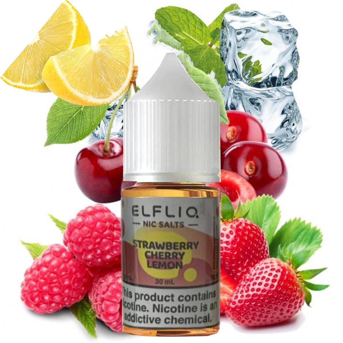 ЕІf Lіq рідина 30 ml 50 mg Strawberry Cherry Lemon Полуниця Вишня Лимон